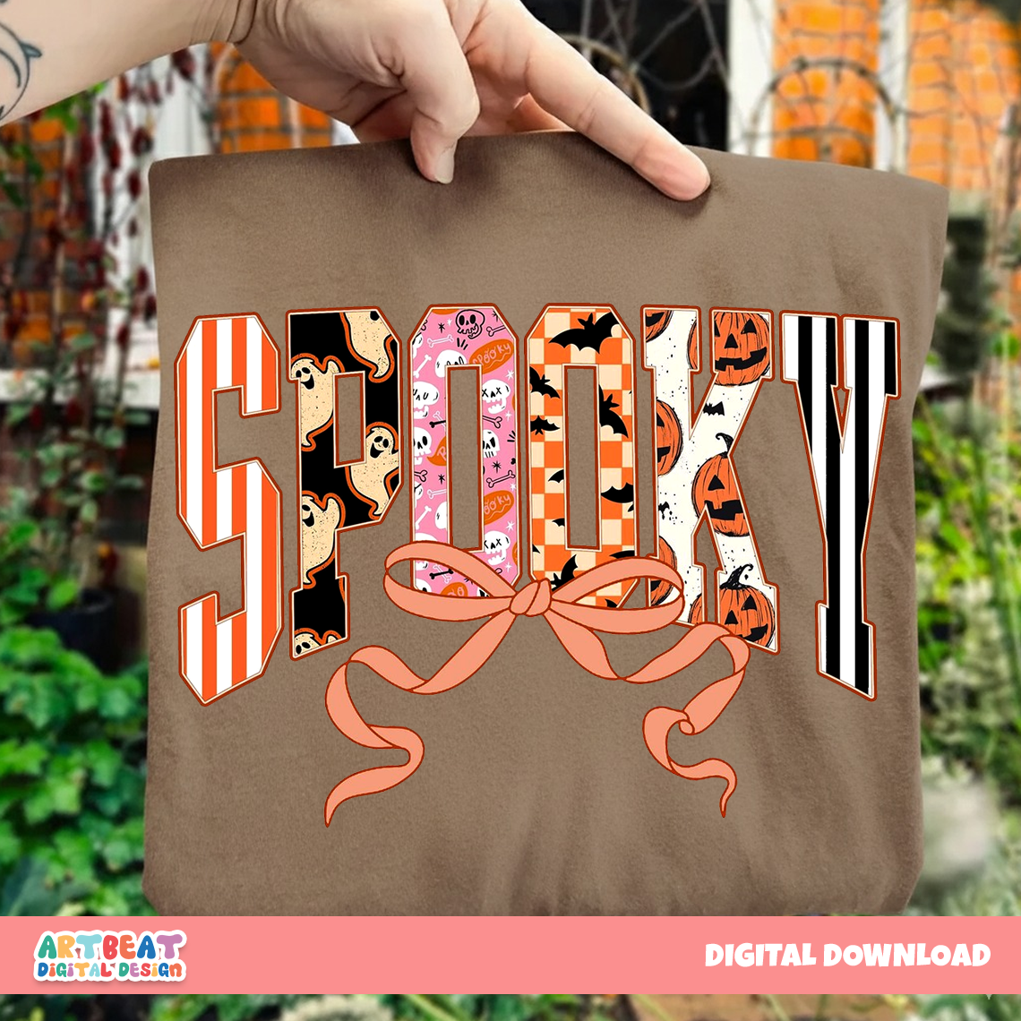 Spooky Season PNG SVG, Cute Halloween Clipart, Retro Pumpkin Sublimation for Shirts, Stickers, Mugs, Fall Crafts, Decor Pumpkin Digital File