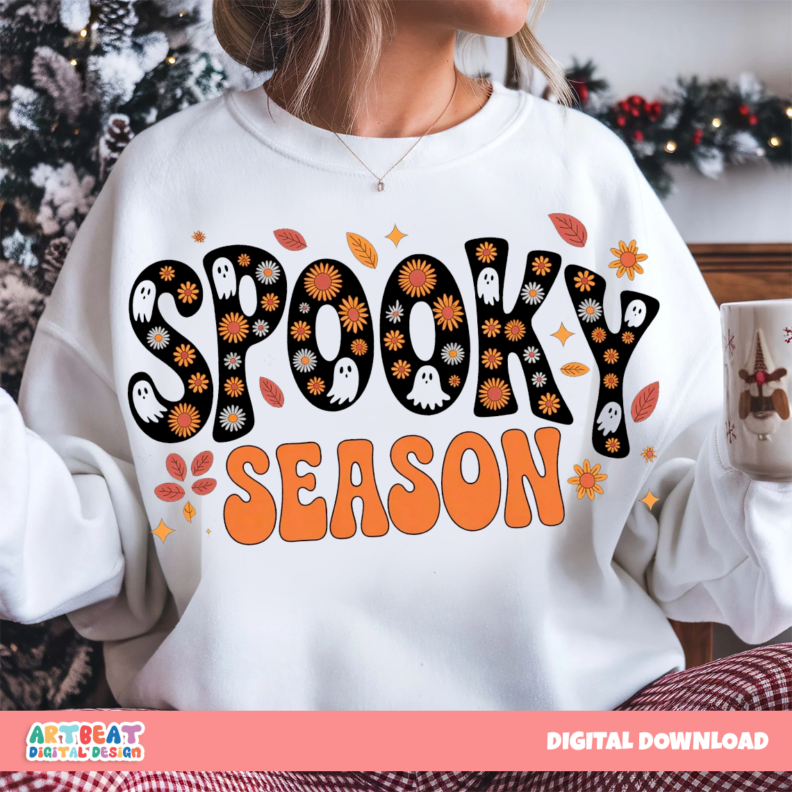 Howdy Western Halloween PNG SVG, Cowboy Ghost Pumpkin Clipart, Retro Spooky Season Digital Download for Shirts, Stickers & Sublimation