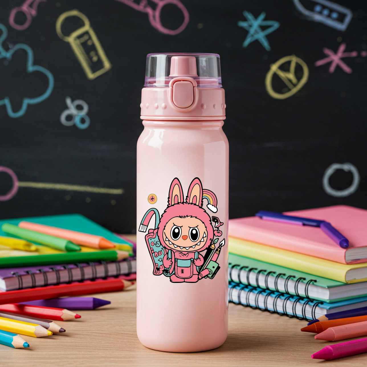 Labubu Back to School 2025 SVG PNG Bundle | Cute Monster Kids Clipart | Bunny Costume School Supplies | Teacher Cricut File Digital Download
