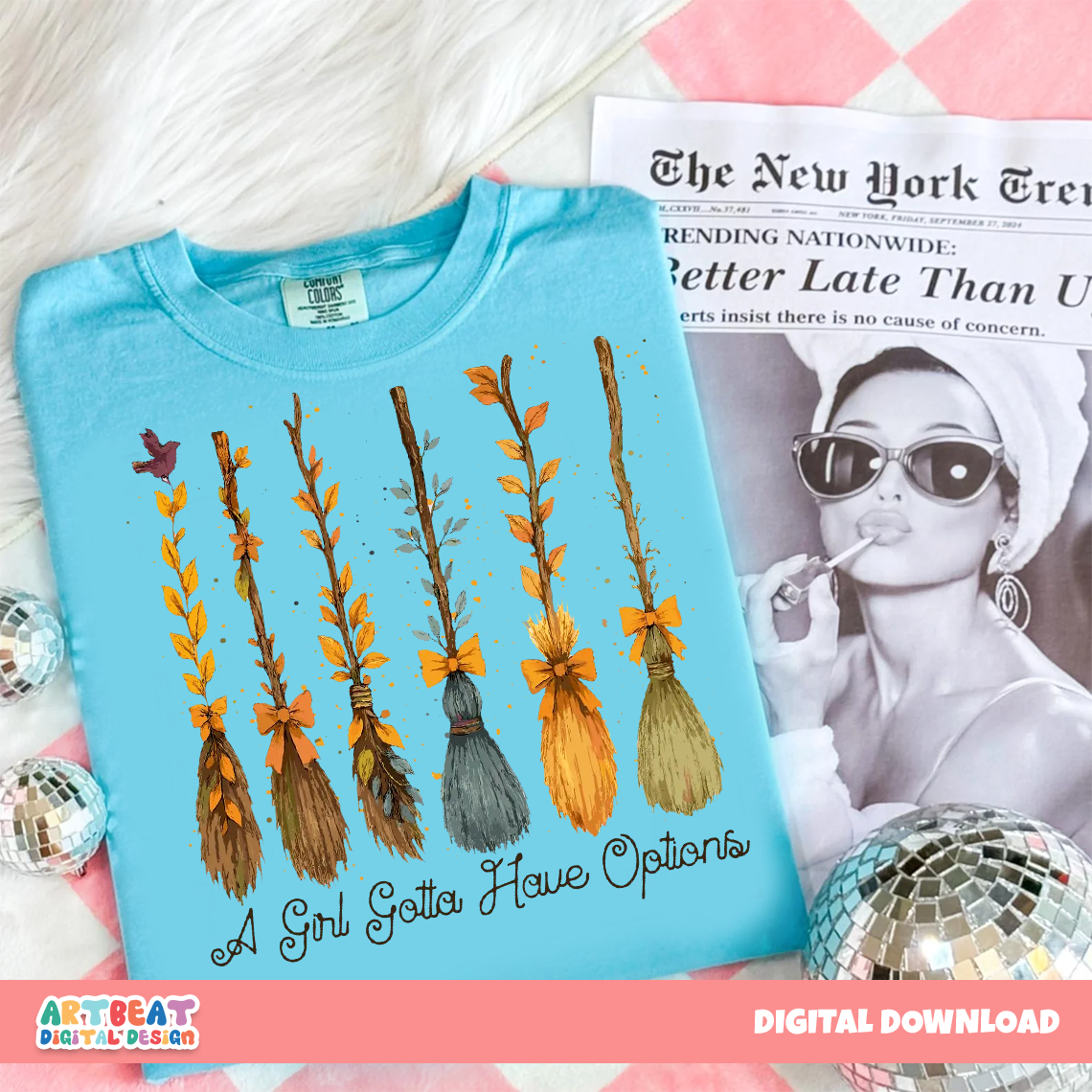 A Girl Gotta Have Options PNG SVG, Funny Quote Crewneck Shirt Design, Digital Download, Feminine Sublimation, Cricut Silhouette Clipart