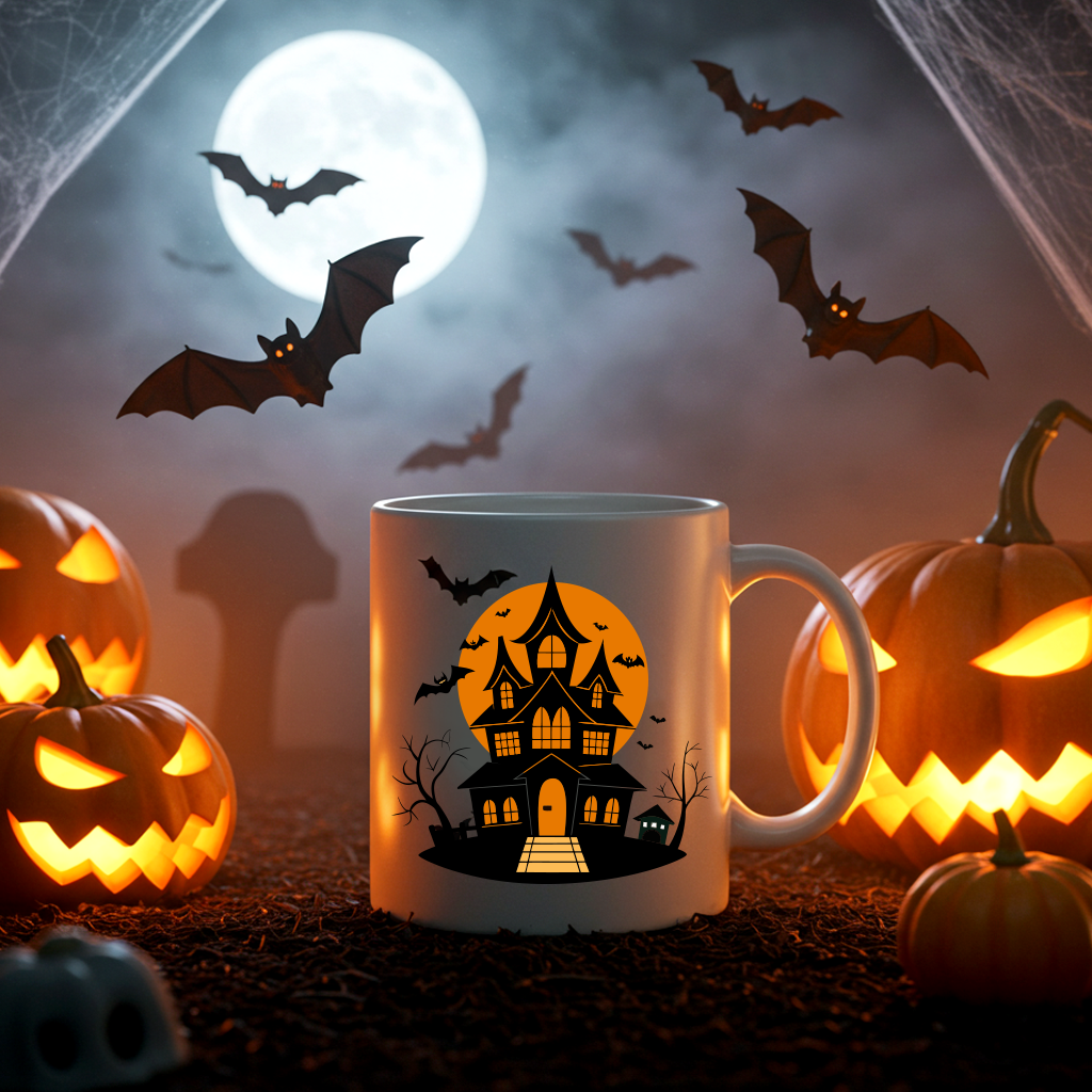 Halloween Haunted House Clipart Bundle | Scary Haunted House SVG PNG JPG Pdf | Spooky Halloween Digital Download for Cricut & Sublimation