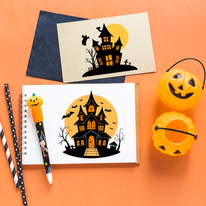 Halloween Haunted House Clipart Bundle | Scary Haunted House SVG PNG JPG Pdf | Spooky Halloween Digital Download for Cricut & Sublimation