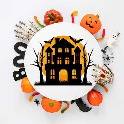 Halloween Haunted House Clipart Bundle | Scary Haunted House SVG PNG JPG Pdf | Spooky Halloween Digital Download for Cricut & Sublimation